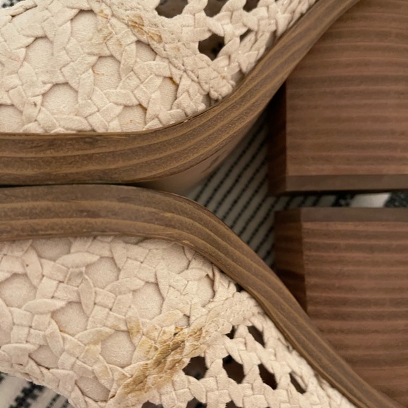 Jessica Simpson Cream Timara 2 Western Woven Bootie Size 7.5 Worn Condition - Picture 8 of 10